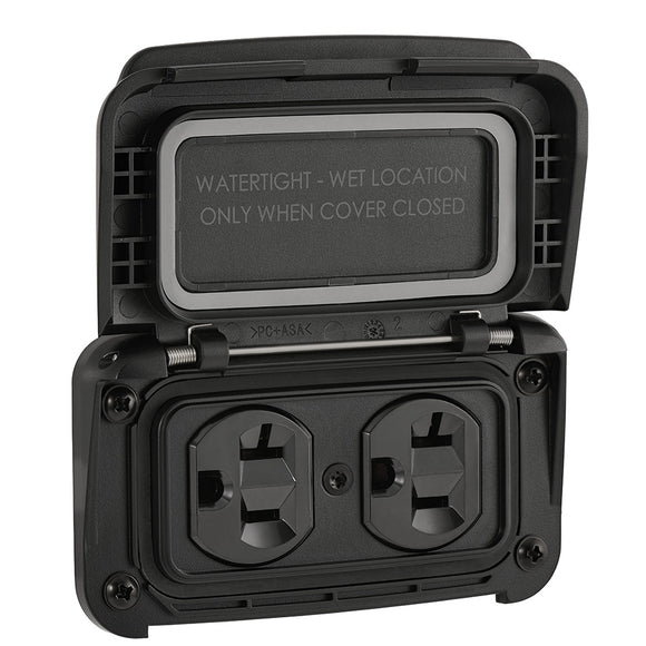 Scanstrut Ventura Series Dual AC Outlet - 125V - 20A [SC-V-P1]