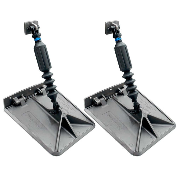 Lectrotab SX 9.5 x 10 Smart Tabs 16-18' Boats w/60lb Actuators - 60-150HP - Gunmetal Grey [SXG9510-60]