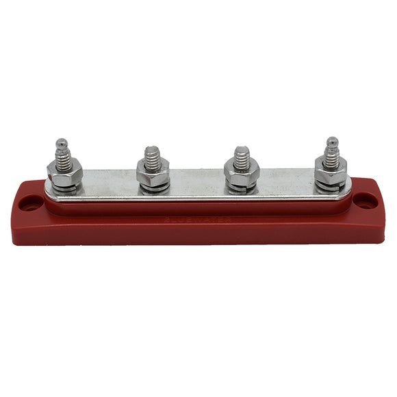 Bluewater Common Stud Busbar 4 Gang - Red [312303-B-025]