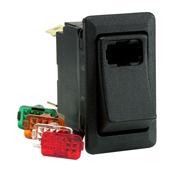 Cole Hersee Lighted Rocker Switch SPST On-Off 4 Blade [58328-101-BP]