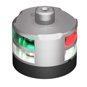 Lopolight Series 201-007 - Tri-Color Navigation/Anchor/Windex Light - 2NM - Horizontal Mount - Silver Housing [201-007G2SW-30M]