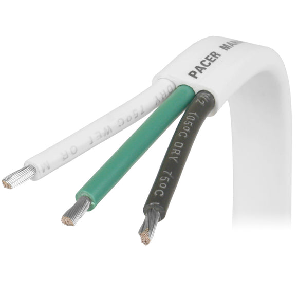 Pacer 12/3 AWG Triplex Cable - Black/Green/White - 1,000 [W12/3-1000]