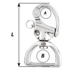 Wichard HR Snap Shackle Webbing Swivel - 100mm Length - 3-15/16" [2376W]
